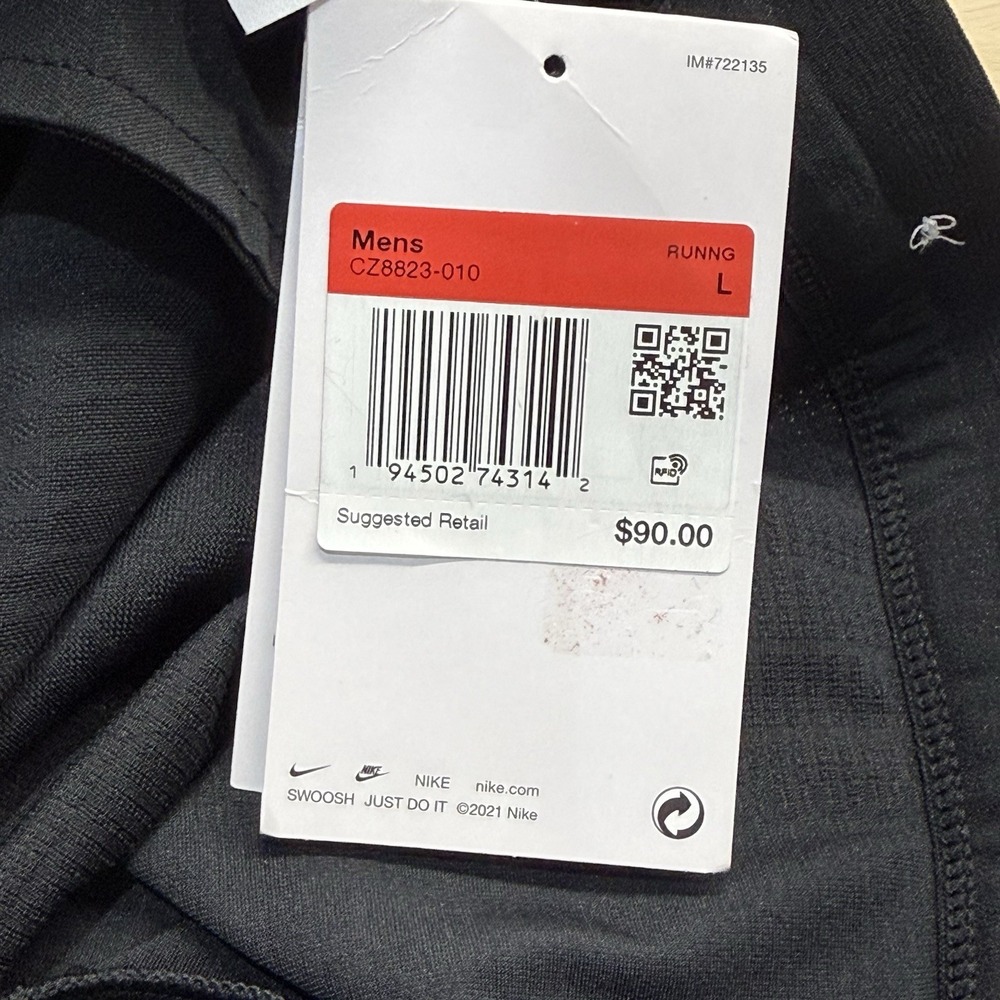 NEW Nike Phenom Elite Running Tights CZ8823-010 Mens L Black Reflective $90 - Picture 9 of 10
